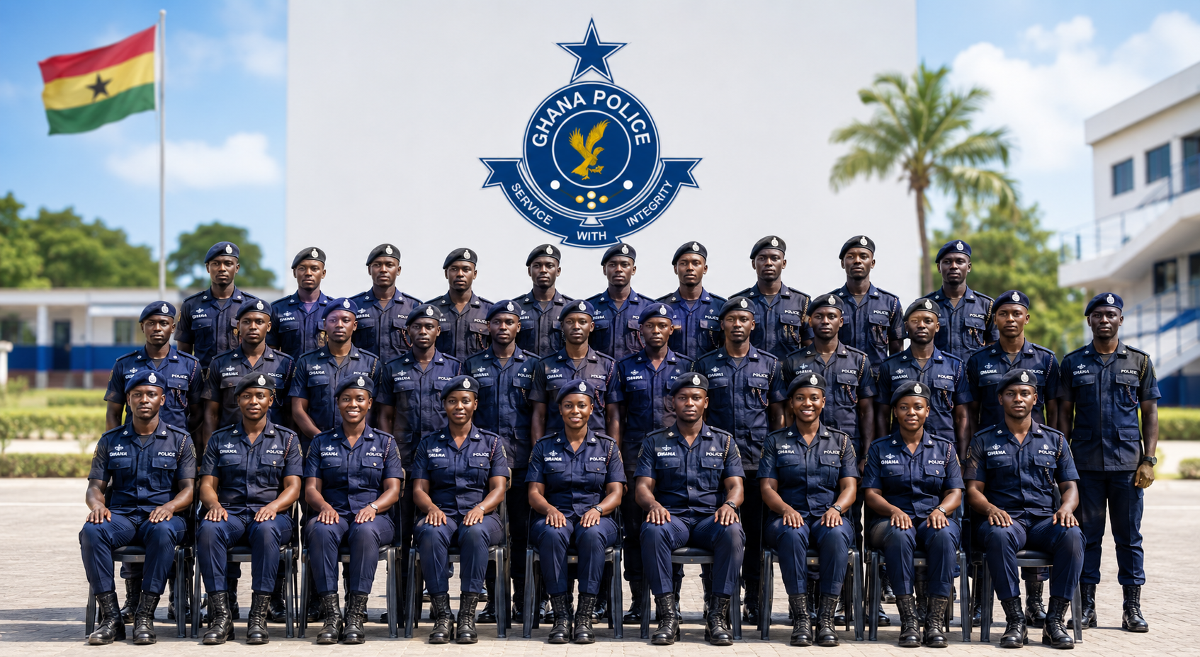 Ghana Police Academy students